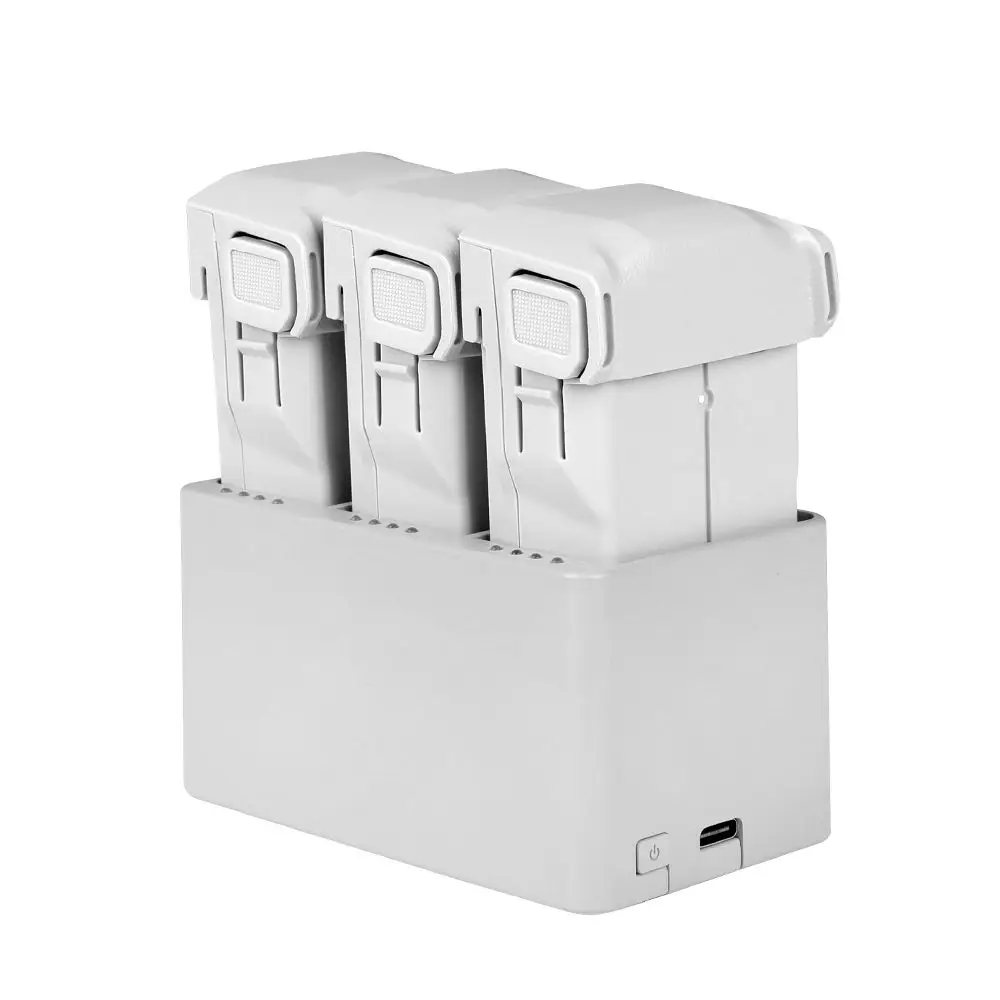 Hub de charge rapide 3 en 1 pour batterie drone Mini3/3Pro/4Pro connecté à trois batteries, LED allumées