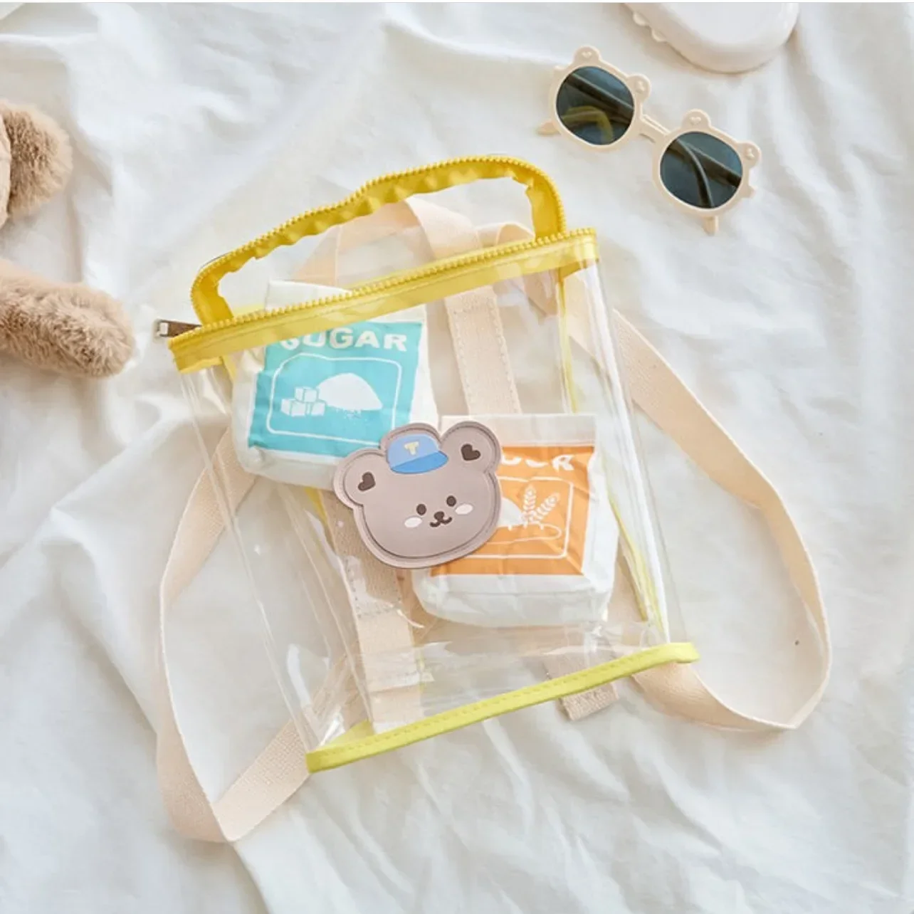 Toddler Backpack Mother Kids Bags for Girl School Bags Cute Pvc Transparent Bag for Boy Bolsas Para Niños Mochila Kids Backpack