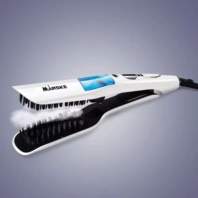 Professional fast heating electric hair straightener Multi-functional dry and wet steam straightener PTC heating hair straighten 6