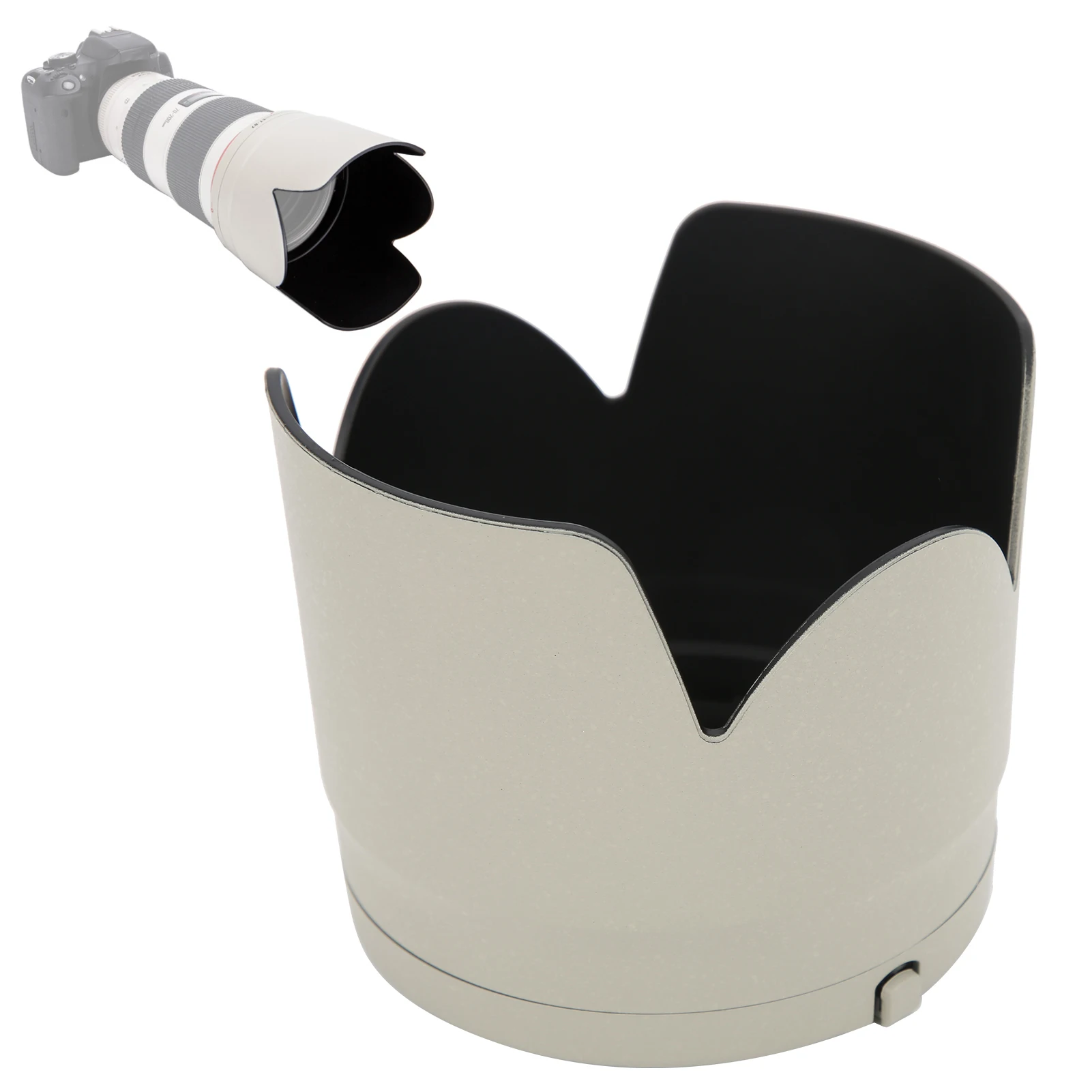 Canon 70-200mm Hood Reversible Lens Hood For Canon EF 70-200mm F2.8 USM IS II - Replacement For ET-87 Sun Shade Photography Sun Hood - Foto 12