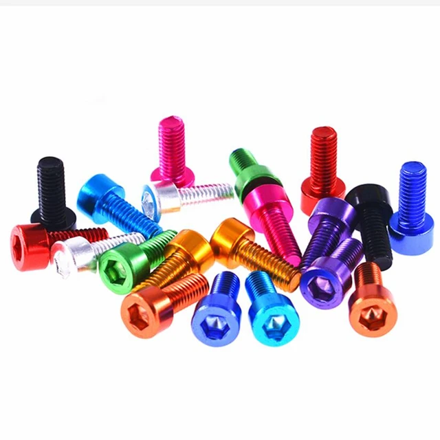 Introducing the 10pcs DIN912 Aluminum Screw: Anodized Colorful and Reliable