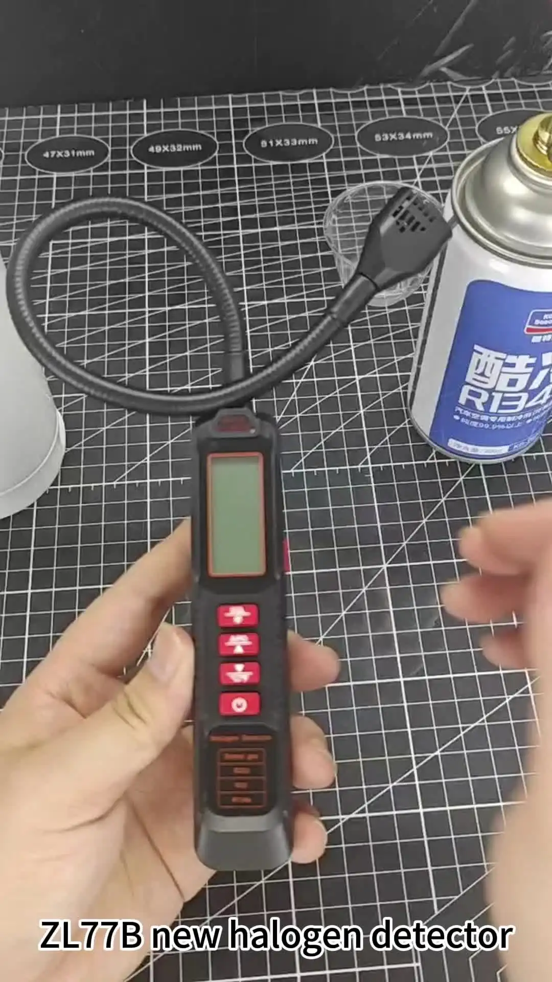 Freon Leak Detector 0-10000ppm Halogen Gas Tester