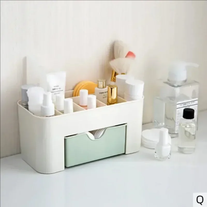 Double Layer Plastic Makeup Organizers Storage Box Cosmetic Drawers Jewelry Display Box Case Desktop Container Boxes Organizer