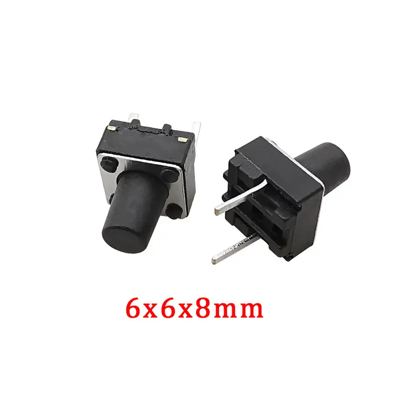 20/50/100Pcs Micro Tactile Switch Momentary Tact DIP Switch 2Pin 6 x 6mm Micro Touch Push Button Switch High 5mm 6mm 7mm 8mm 9mm - Image 10