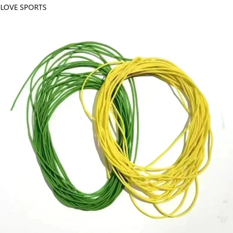 5 Meters Green Rubber Solid Elastic Rubber Line Fishing Traditional Level Round Elastic Rope Tied Line Fish Diameter 1.2MM