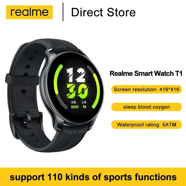 Original New Arrival Realme Smart Watch T1 NFC GPS 5ATM 1.3 inches ...