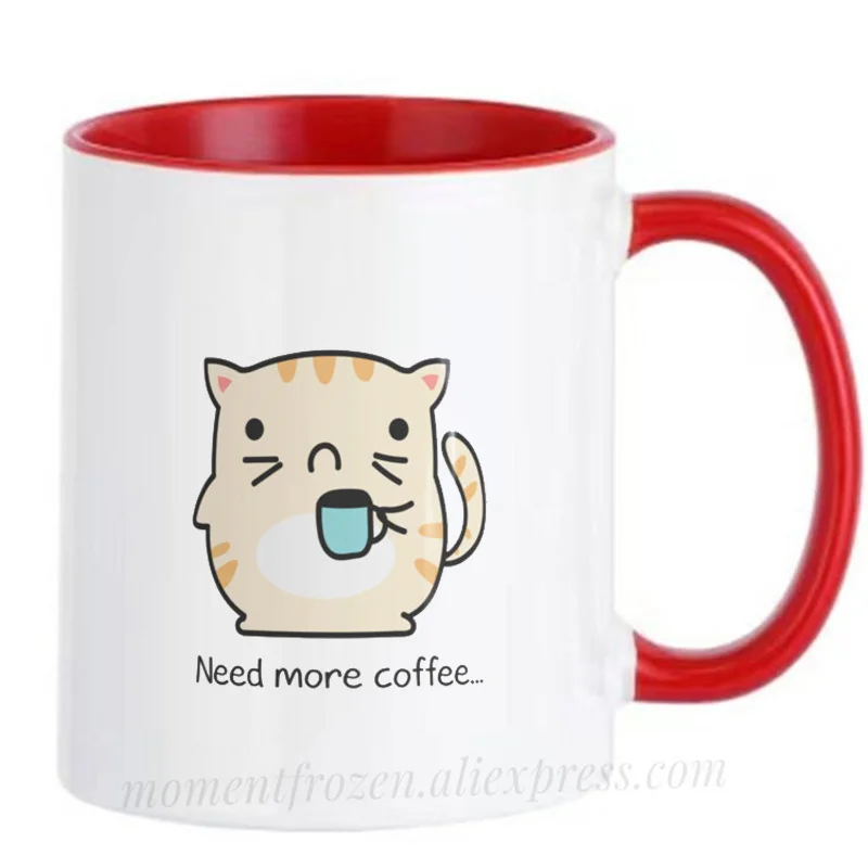 

Kitten Cat Mugs Handle Teapot Tea Coffee Cups Creative Milk Drinkware Personality Morph Coffeeware Home Decor Birthday Gifts