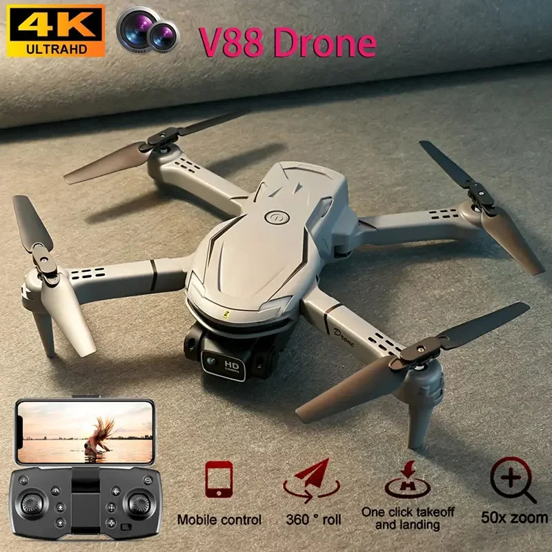 

V88 Unmanned Aerial Vehicle Folding Four Axis Aircraft Fixed Altitude 4K Professional Camera Aerial Photography Remote Control