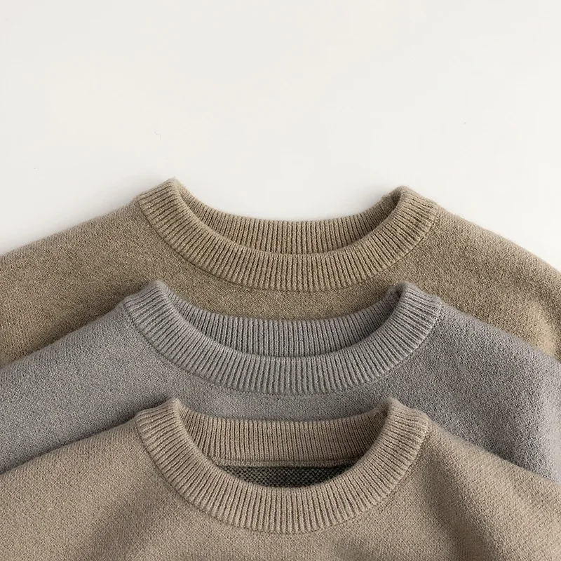 Kids Knit Pullover Cartoon Sweater