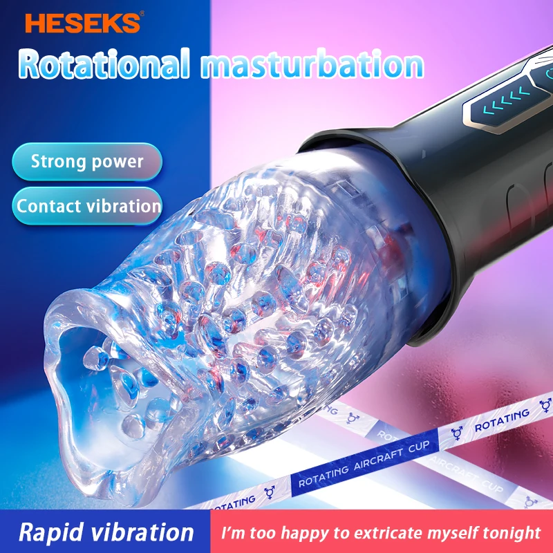 Rotating Vibrating Masturbator for Men Real Oral Sex Glans Trainer Penis Massage Male Masturbator Glans Vibrator Sex Toy for Men male sex toys