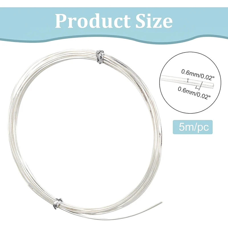 BENECREAT 20m 0.6mm Fil De Bijoux D'Artisanat En Laiton Fil De Perles Artistique En Or Fil De Cuivre Résistant Au Ternissement Pour Bijoux Fabrication De Bagues Boucles D'Oreilles DIY