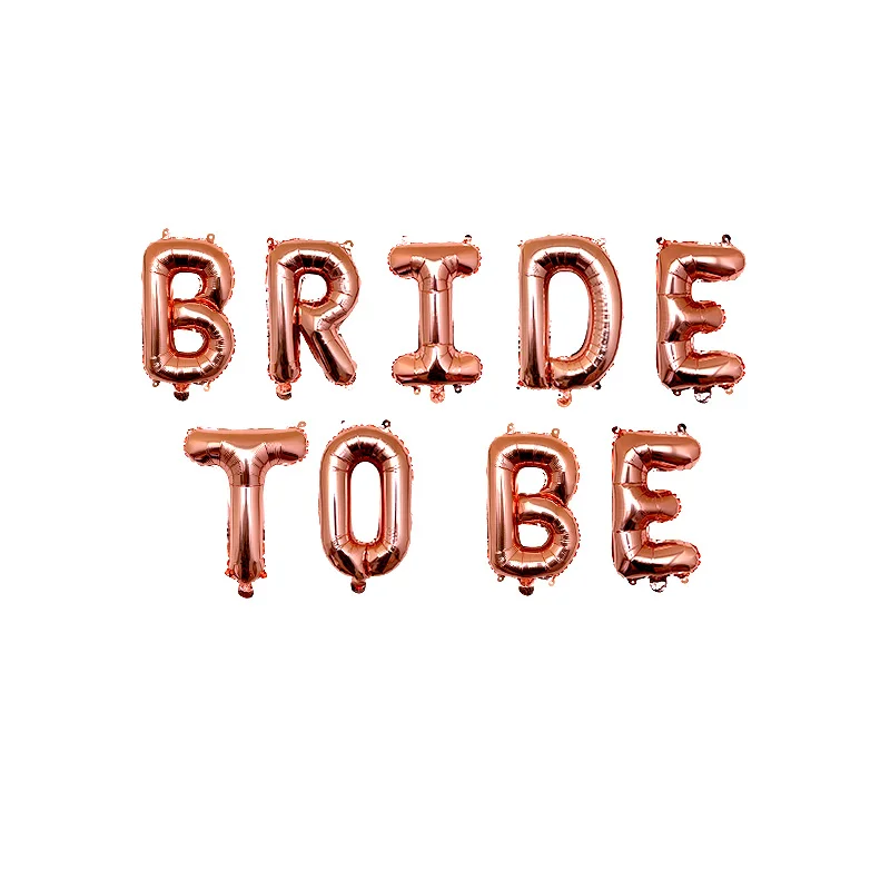 Elegant Rose Gold Bride To Be Celebration Balloon Set with Crown Accents