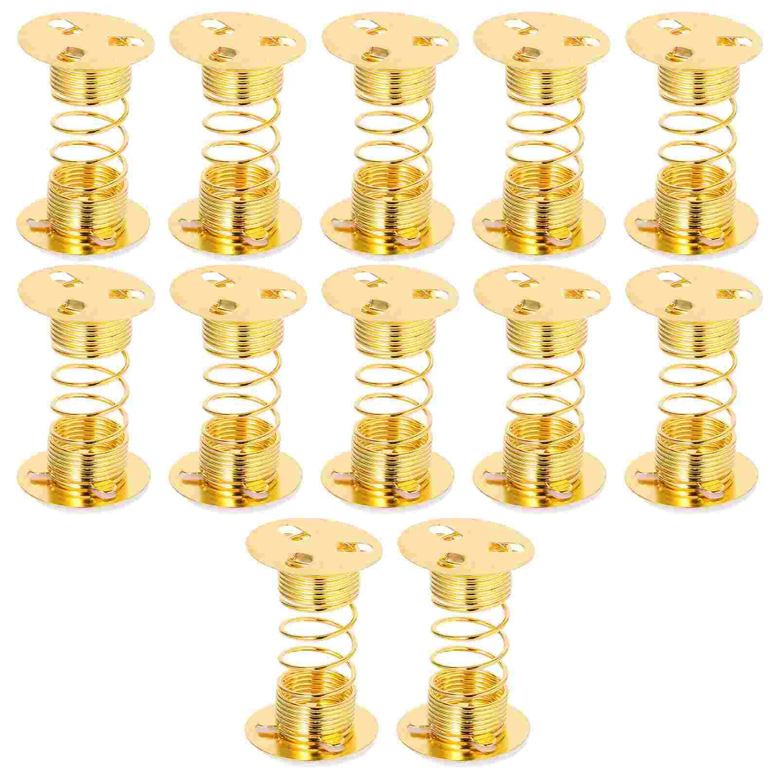 

12 Pcs Spring Seat for Shaking Bases Dashboard Toy Swing Springs Adhesive Slush Fortune Cat