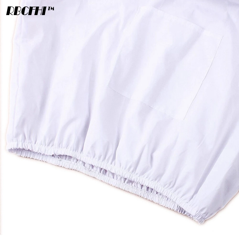 Beekeeping Protective Jacket Farm Smock Suit Bee Keeping Sleeve With Hat Equip Suit Keeping Veil Breathable Dress Cotton Blend