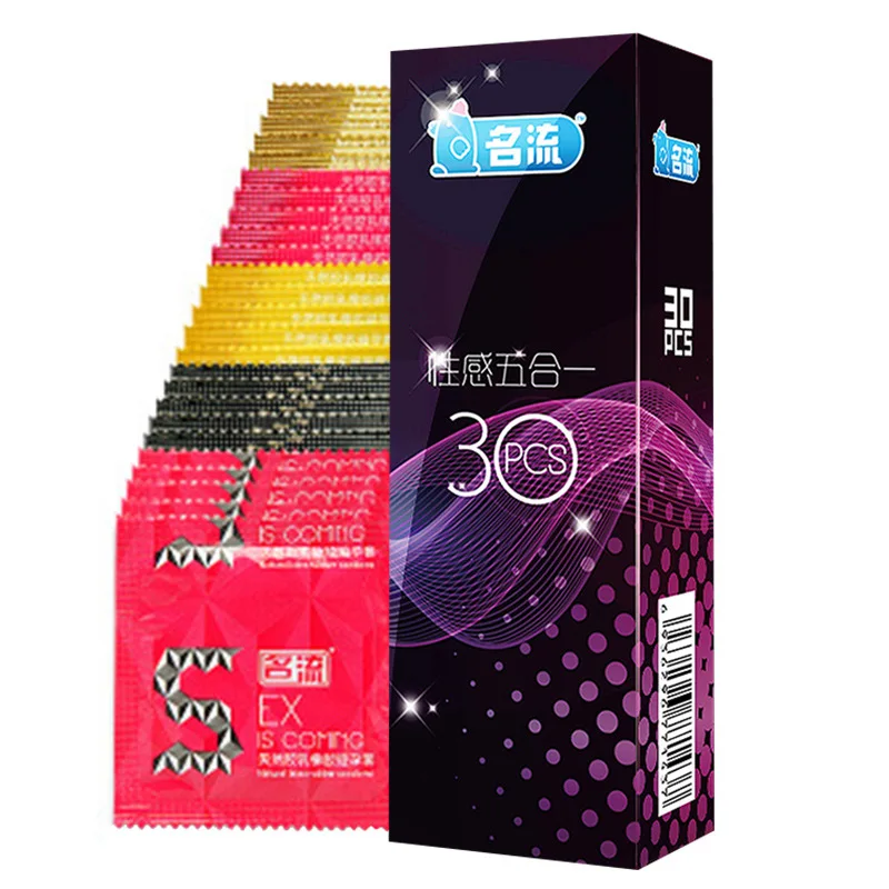 24/30pcs Super Thin Condoms Cool and Hot Sex Toys Dotted Granular Threaded Sexshop Tighten Firming Sex Accessories for Couples 6
