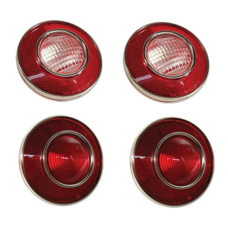 

4Pcs Car Tail Lights And Backup Lights For Chevrolet Corvette C3 1975 - 1979 Warning Lamp Taillight Assembly 924028