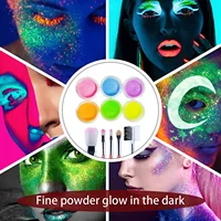 Kit de tatouages scintillants effet diamant : 31 couleurs, 6 pochoirs - Paillettes imperméables longue durée pour maquillage de scène, fêtes et créations pour enfants 5