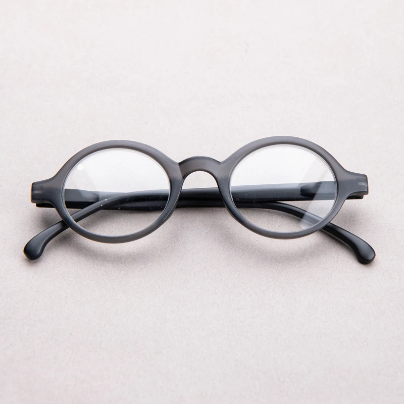 Men's Vintage Round Transparent Lens Reading Glasses