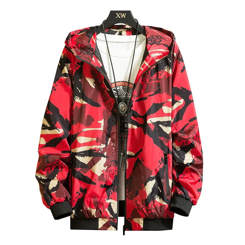 jackets Men's Thin Camo Jackets Bomber Jackets Men's Fashion Baseball Hip Hop Streetwear Coats Loose Fit Coats Brand Clothing 2022 new jackets