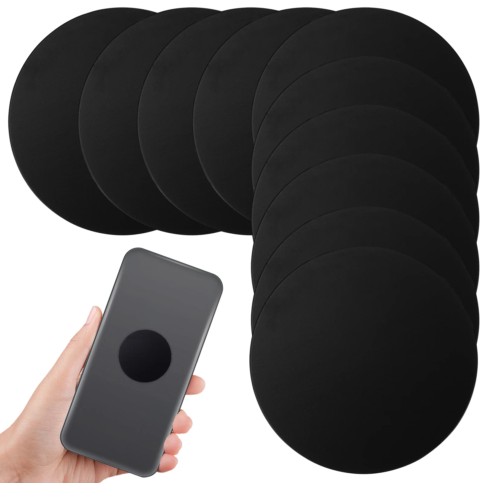 

20 Pcs Black Magnet Sheet 40 Metal Disc for Magnetic Bracket Phone Sticker Car Accessories Iron Sheets Patch Circle Stickers