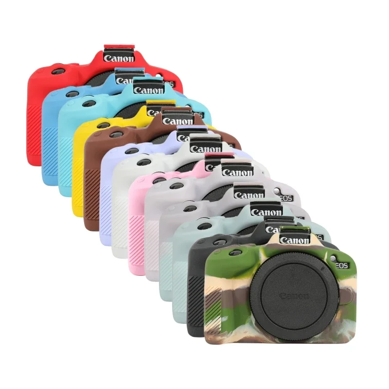 MUZIRI KINOKOO Custodia Protettivo per Canon EOS R50/R100 Fotocamera, Custodia in Pelle PU retrò per EOS R50 EOS R100 DSLR, Apertura inferiore Custodia con Tracolla e Tasca Portaoggetti - Bianco MUZIRI KINOKOO Custodia Protettivo per Canon EOS R50/R100 Fotocamera, Custodia in Pelle PU retrò per EOS R50 EOS R100 DSLR, Apertura inferiore Custodia con Tracolla e Tasca Portaoggetti - Bianco