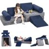 Play Couch Sofa for Kids 10PCS Sectional Sofa Playroom Imaginative Furniture for Creative Kids Girls and Boys Bedroom 1