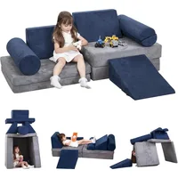 Play Couch Sofa for Kids 10PCS Sectional Sofa Playroom Imaginative Furniture for Creative Kids Girls and Boys Bedroom 1
