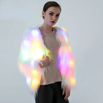 Faux Fur LED Coat 2