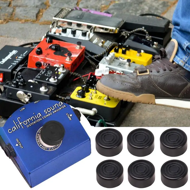 10Pcs Electric Guitar Effects Pedal Switch Knob Cap Candy Color Footswitch Topper Protector Button Guitar Pedal Knob Accessories guitar effect pedal guitar effects pedal