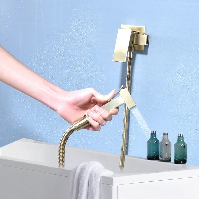 

Shower Tap Bidet Faucet Washer Mixer Muslim Shower Ducha Higienica Cold&Hot Water Mixer Crane Square Shower Spray
