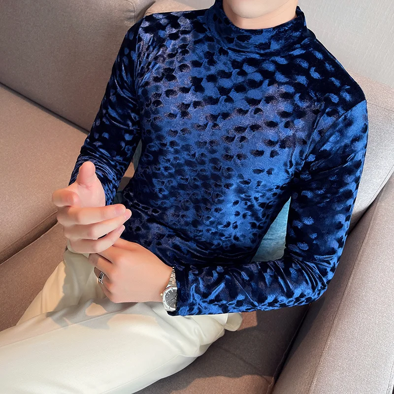 

Новинка 2023, Стильная мужская Весенняя высококачественная повседневная футболка/Мужской приталенный пуловер с воротником, Повседневная футболка для отдыха, женская футболка