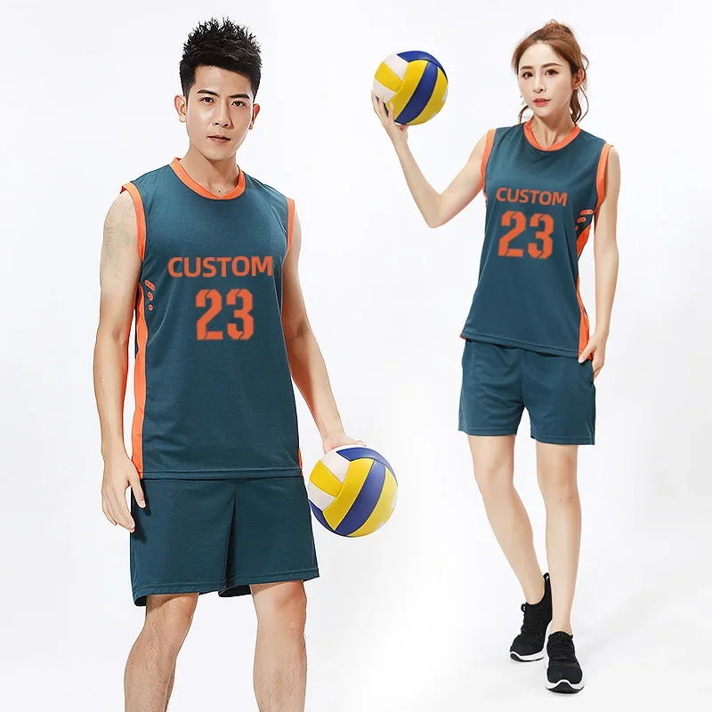 Men Women Volleyball Sets Clothing Soccer Football Volleyball Jerseys Shorts Uniforms Training Suit Running Set