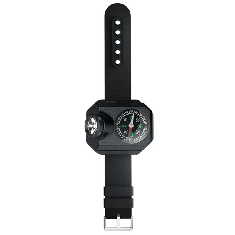 

652D наручный фонарик с компасом, тактический фонарик, водонепроницаемый светодиодный фонарик