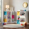 Toy Storage Organizer and Bookcase with Cubbies and Veggie Storage Bins for Home Organization Bookshelf and Containers 4