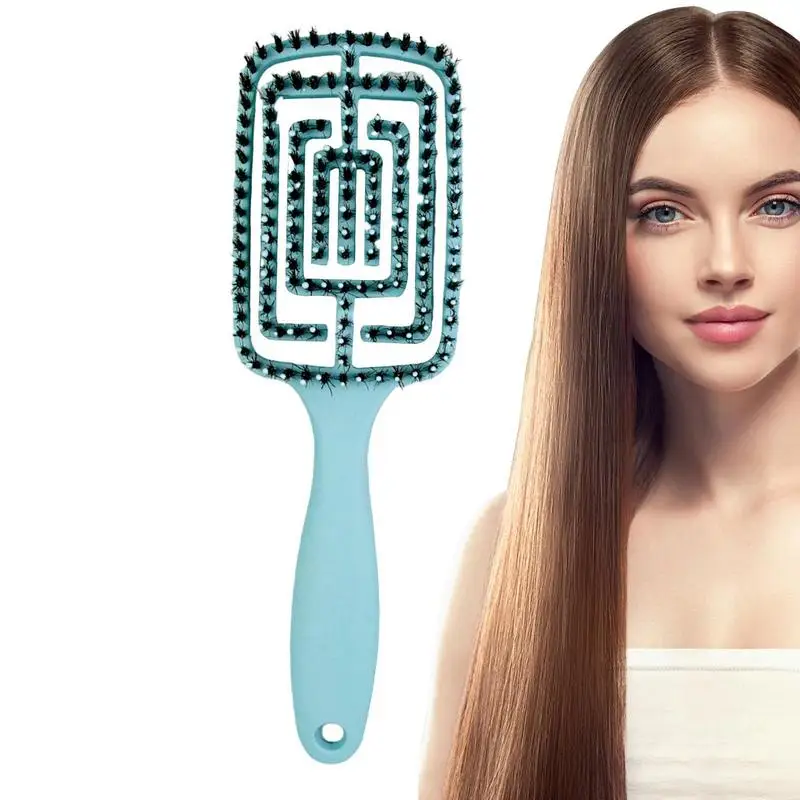 

Hairbrush Detangler Anti-Static Straight Combing Brush Non Pulling Combing Brush For Straight Or Curly Hair Grooming Supplies