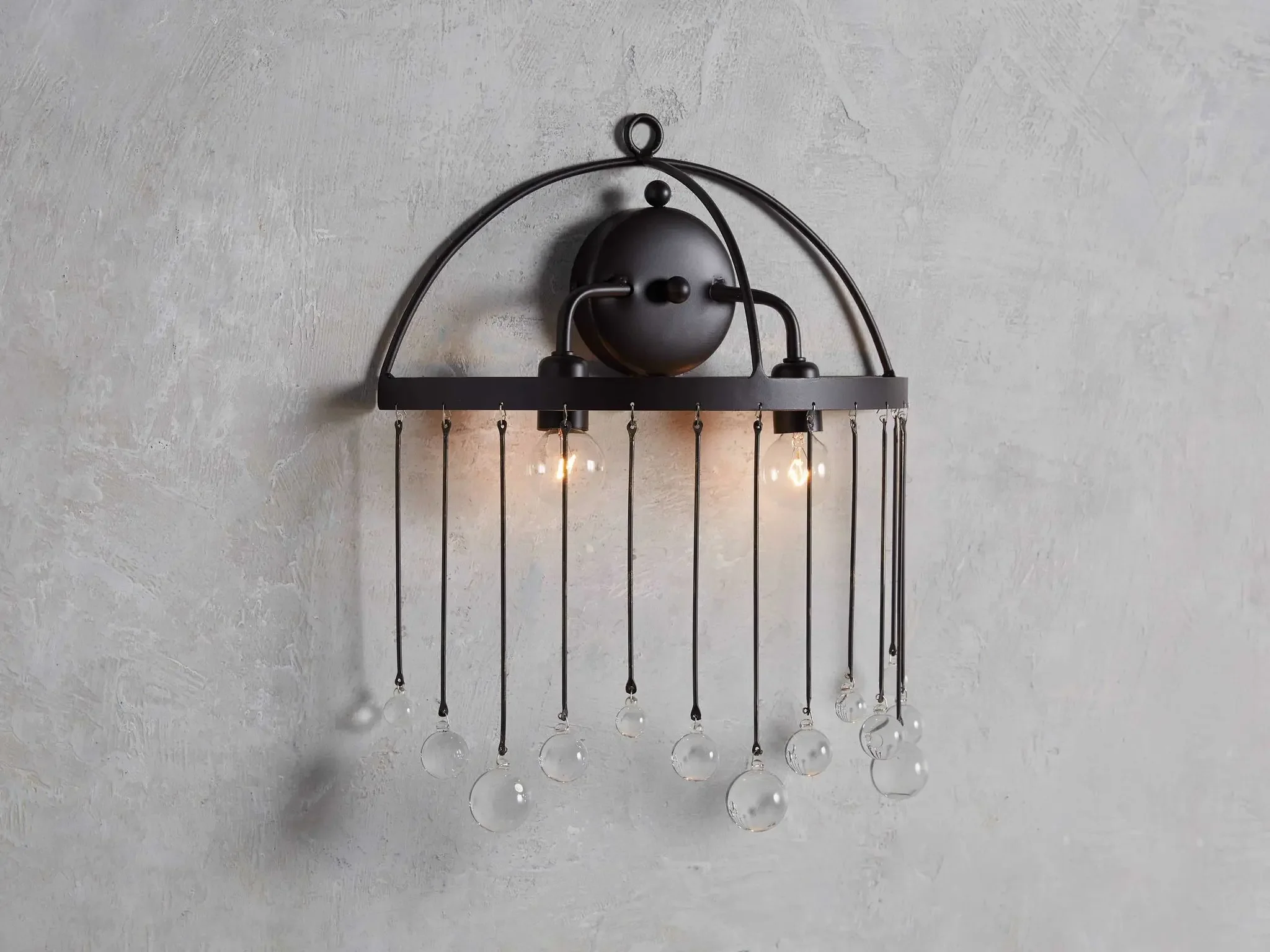 Modern Iron Retro Lantern Tears Creative Crystal Antique Bedlight Corridor Pendant Light