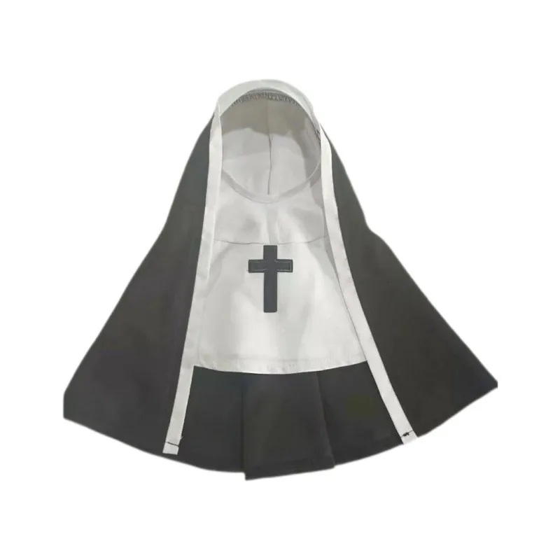 Nun Costume for Cat & Dog - Breathable Funny Pet Clothing, Small Medium Size Cosplay Photo Props Viral TikTok Instagram