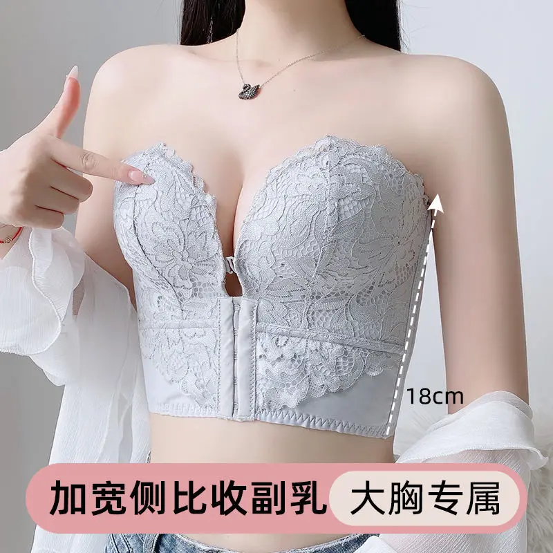 

Sexy Push Up Brassiere Women Bra Wireless Underwear Strapless Wireless Corset Shaper Lace Brassiere Lingerie Strapless Invisible