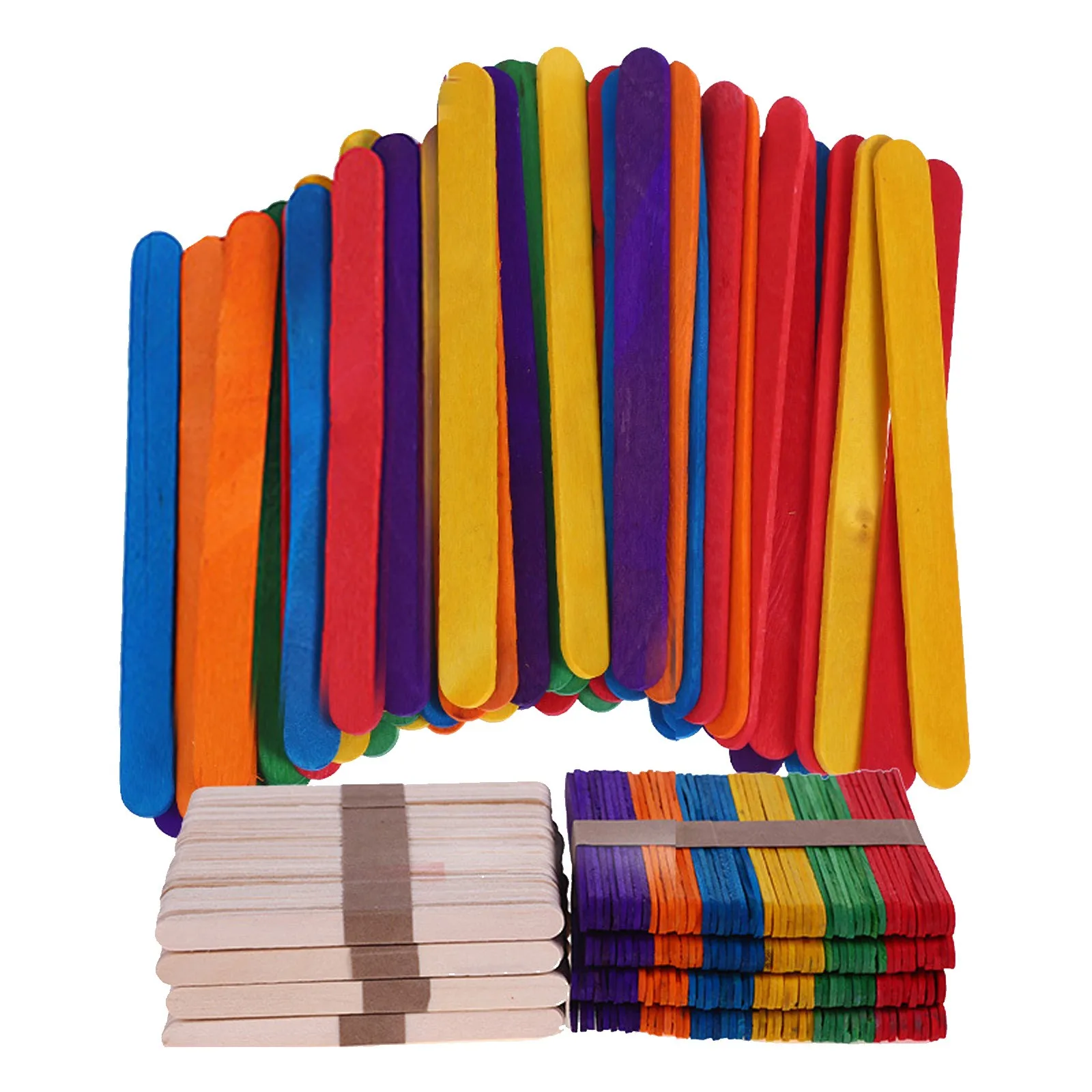 Wooden Multi-Purpose Popsicle Sticks Craft Ice Cream Wax Waxing Tongue Depressor Wood Sticks Kitchen Accessories ice cream sticks,disposal lollipop sticks