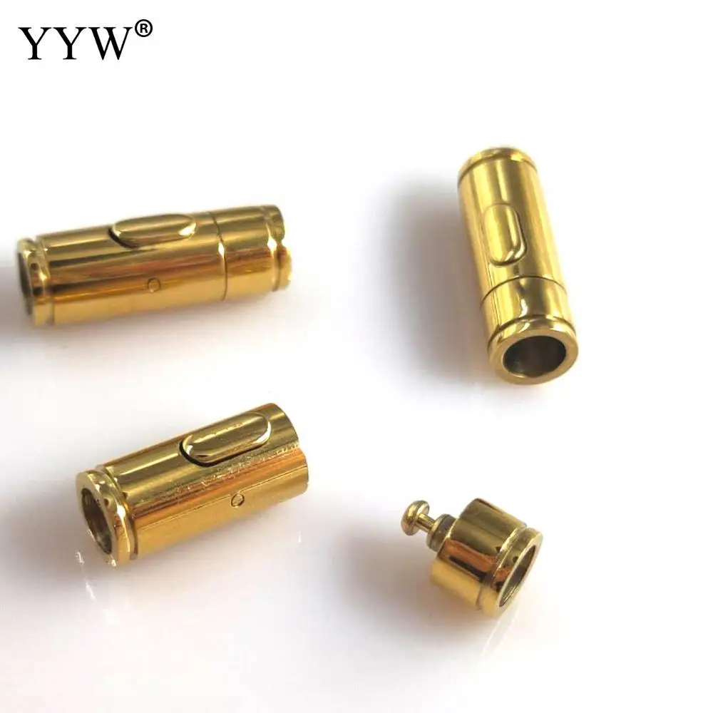 10PCs High Quality Stainless Steel Magnetic Clasps Inner Diameter:Approx 5mm For Diy Jewelry Bangle Connectors Accessories