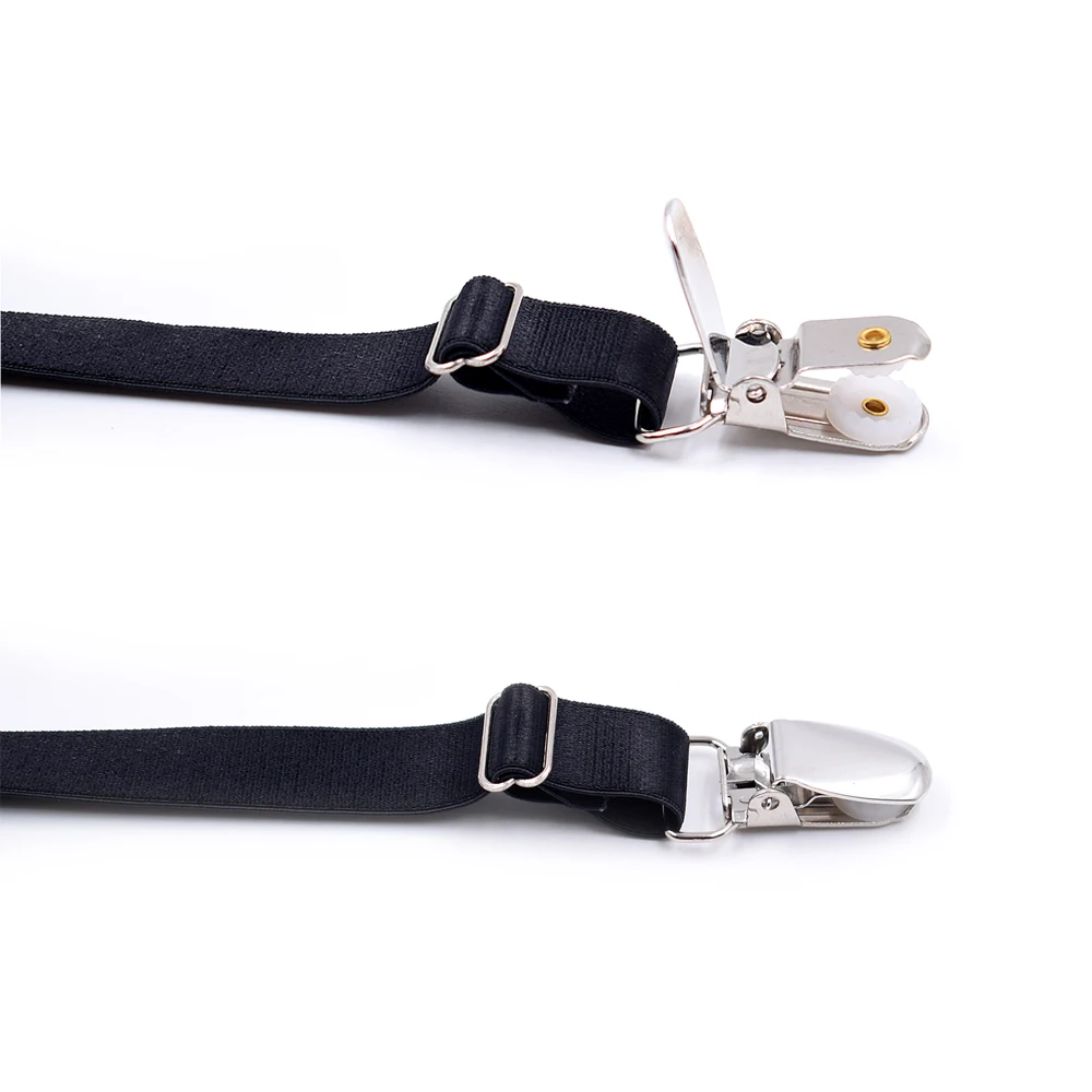 Men Shirt Stays Garters Belt Adjustable Elastic Shirt Holder