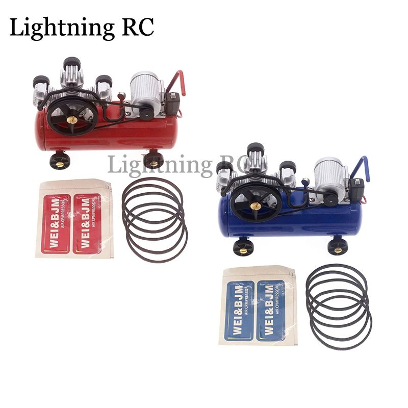 

1 Set For 1/10 Remote Control Car Mood Decoration Mobile Metal Air Compressor Charging Pump Metal Air Compressor Trx4