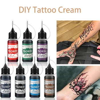 Estratti vegetali hennè Tattoo Ink temporaneo Natural Organic Fruit Gel Body Paint Long-Lasting Safe Waterproof fai da te Tattoo Paste