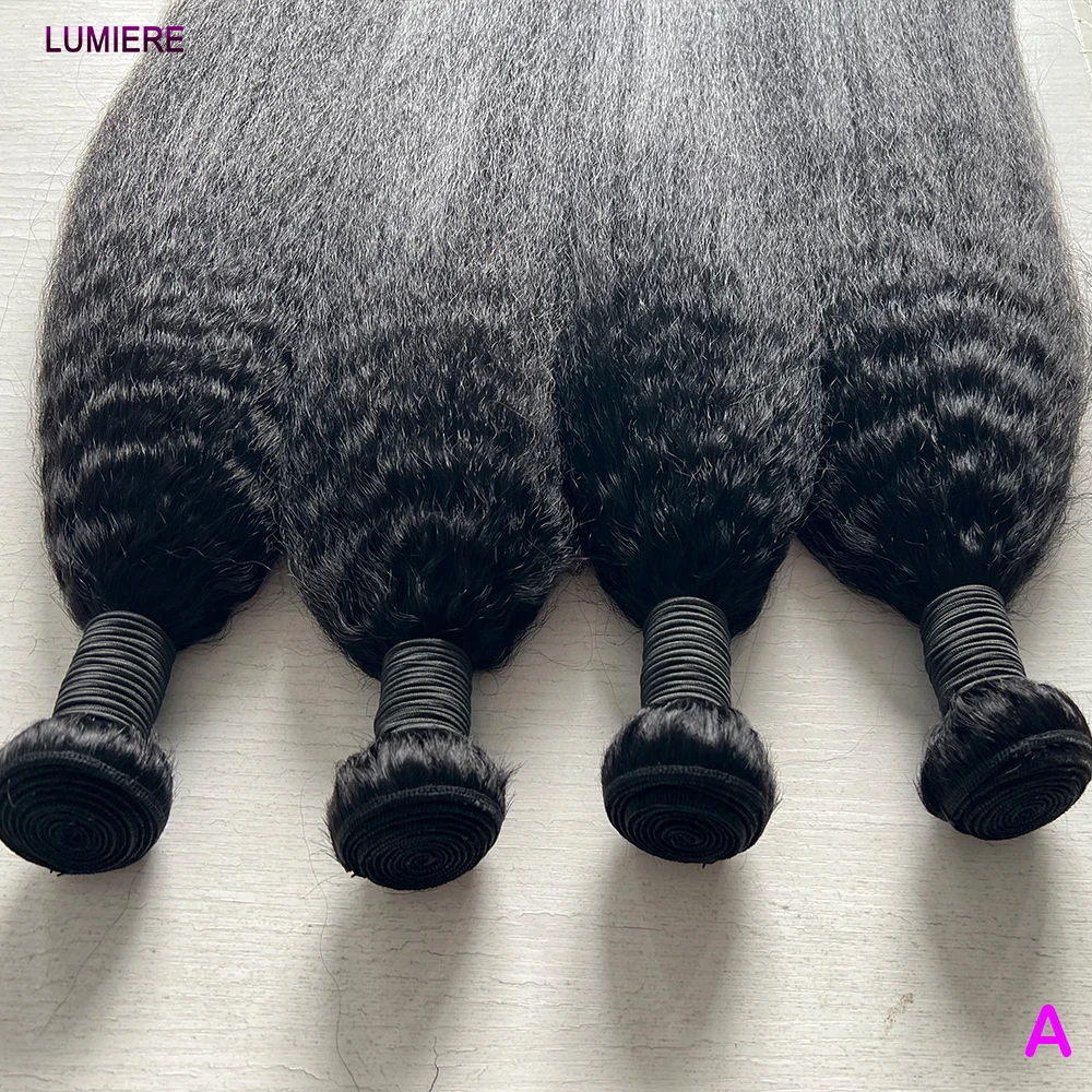 Kinky Yaki Straight Human Hair Bundle Virgin Unprocessed Jerry Curly Human Hair Extension Top Quality Wholeasle Double Weft 1