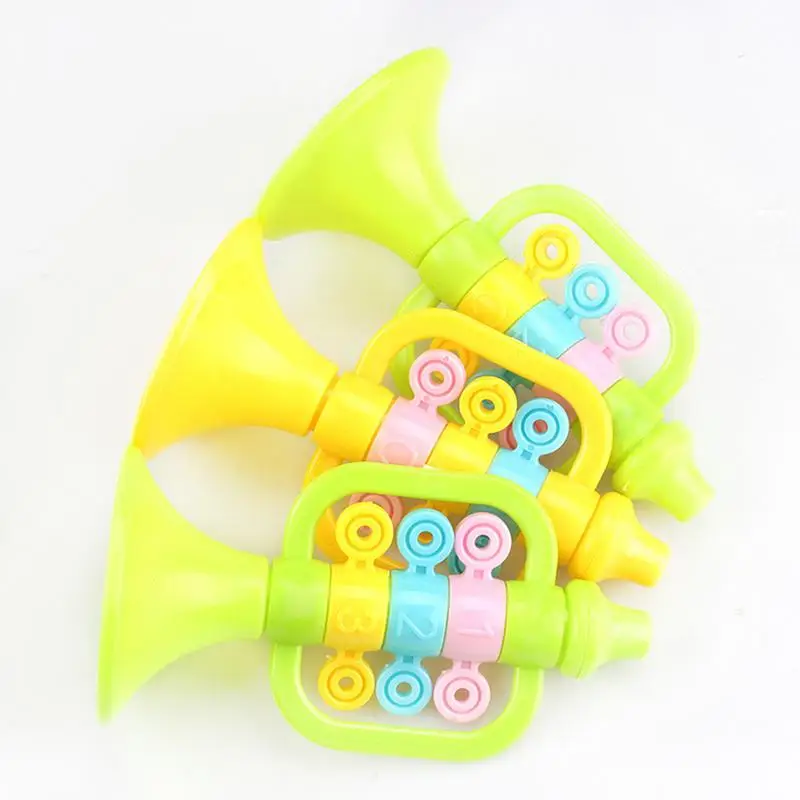 Trumpet Instruments Toy For Kids Cartoon Musical Instrument Toy Puzzle Enlightenment Trumpet Music Toys For School Dancing Home