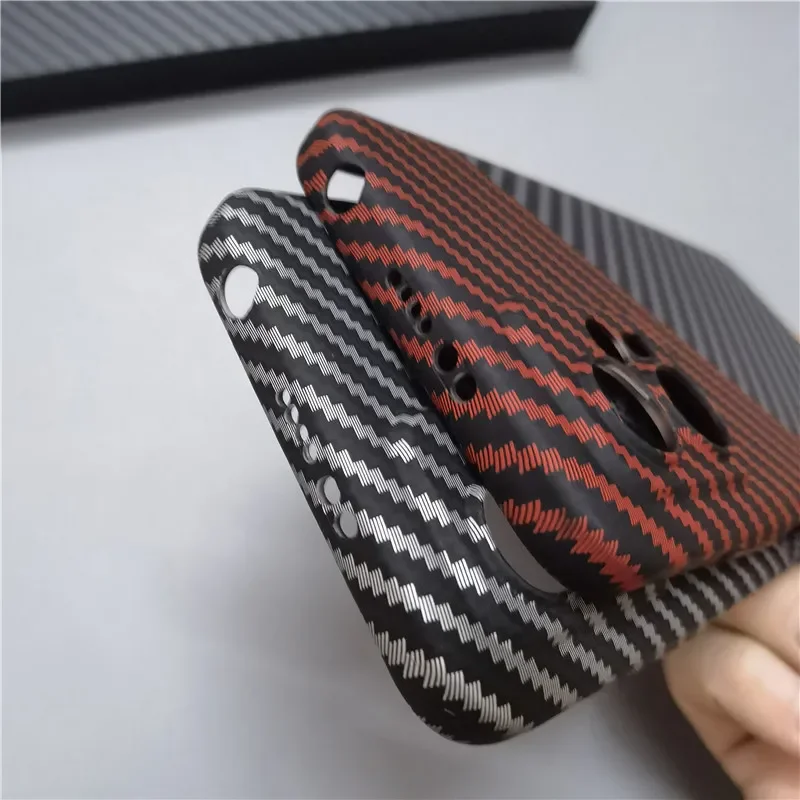 Carbon Fiber Slim Protective Phone Case - Hard Back Cover Shell