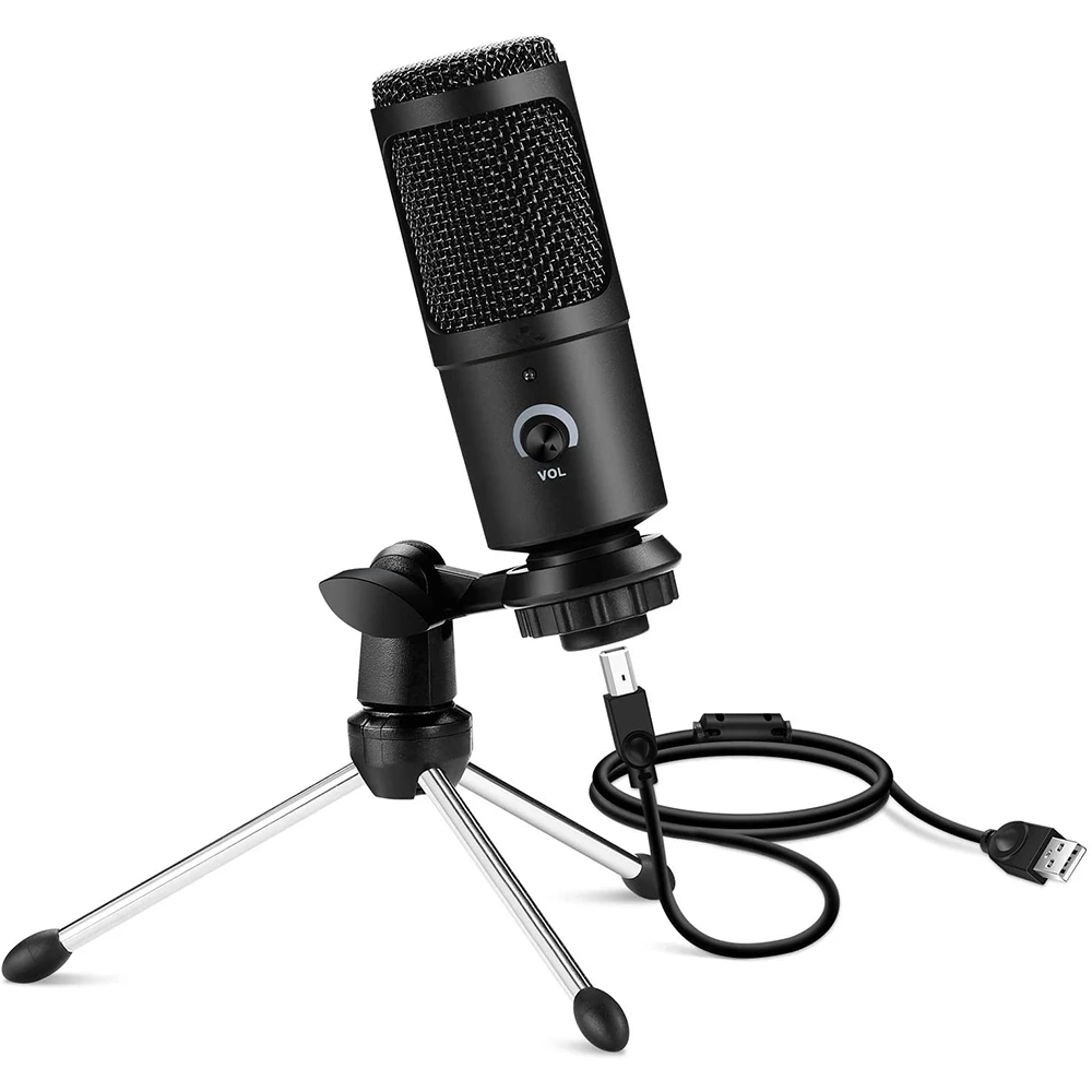 Professional USB Condenser Microphone Mic for PC Computer Gaming Recording Video Studio Laptop Singing Tiktok Microfon gaming mic