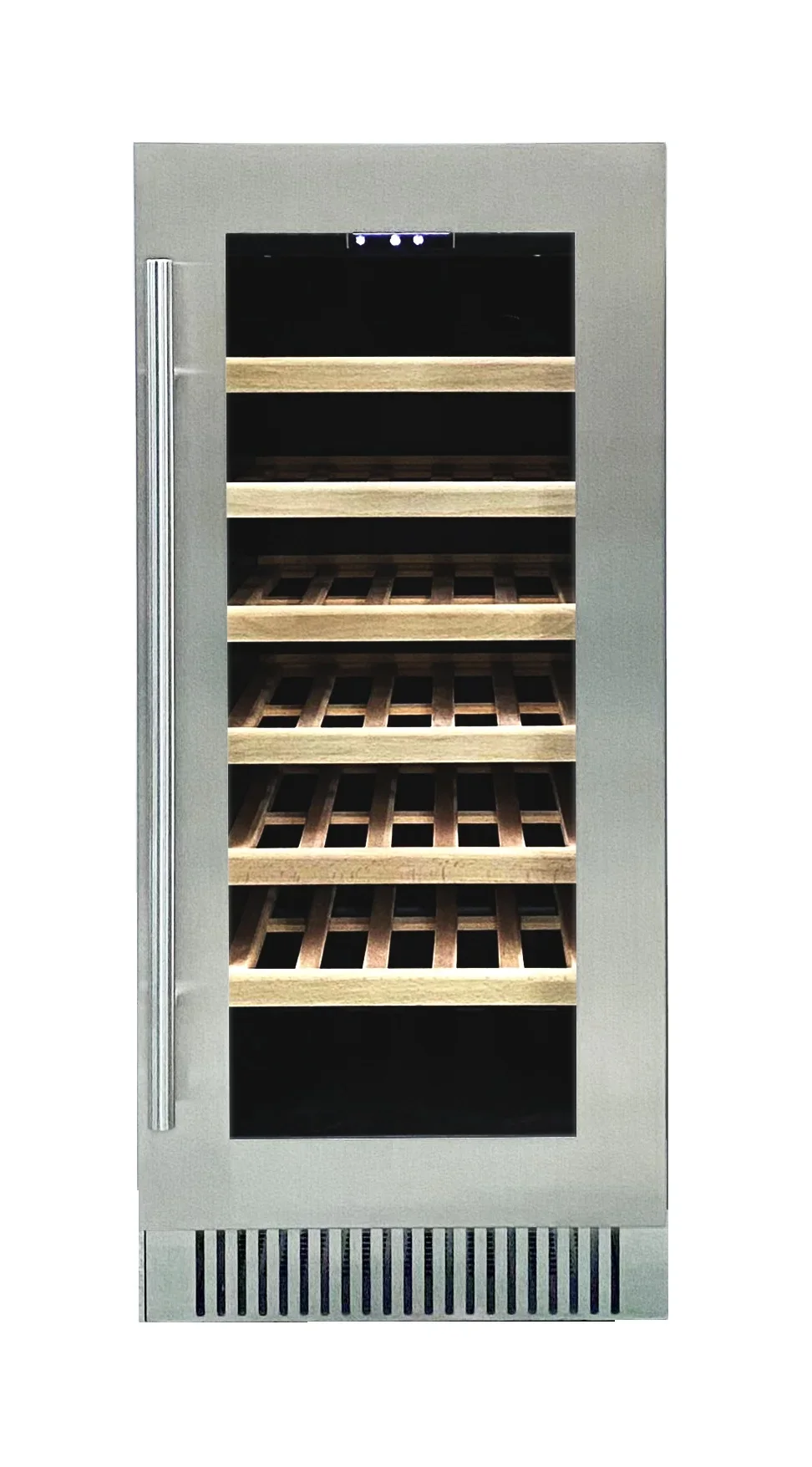 Commercial Mini Bar Bottle Refrigerator Cooler Built-in Led Light Small Freestanding Wine Cabinet Chiller