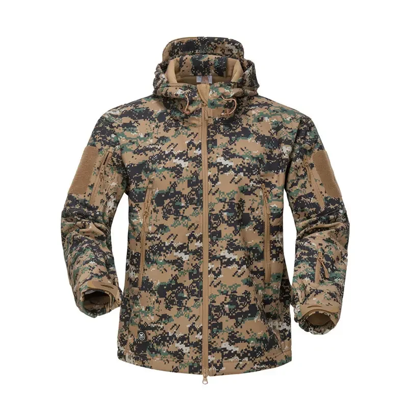 Tactical Jacket Soft Shell Waterproof Windbreaker Fleece Coat Hunt Clothes Camouflage Army Military Hiking Jackets