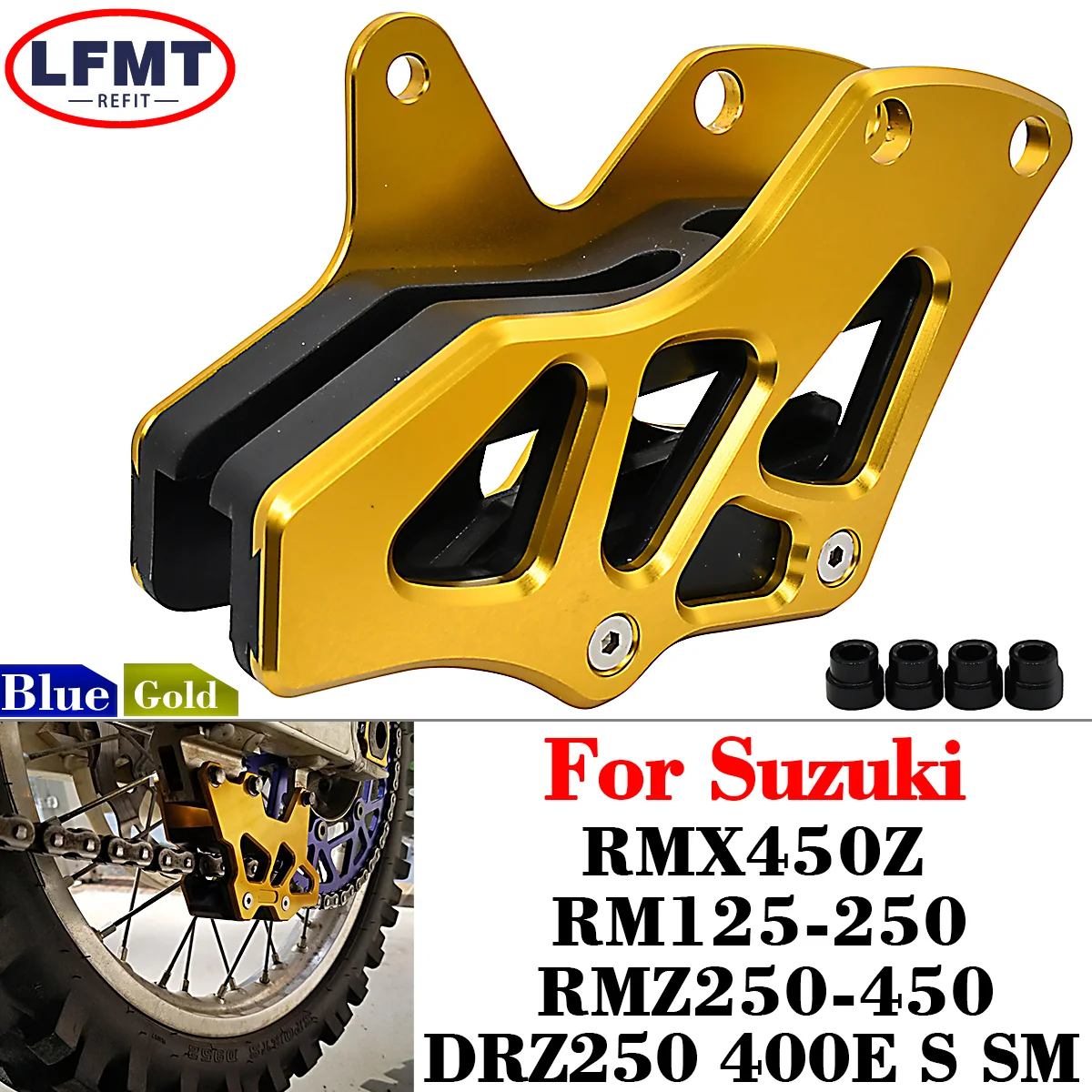 

Motorcycle Chain Guard Guide For Suzuki RM Z250 Z450 RM125 RM250 RMZ250 RMZ450 RMX450Z DRZ250 DRZ400 E S M Enduro Dirt Pit Bike